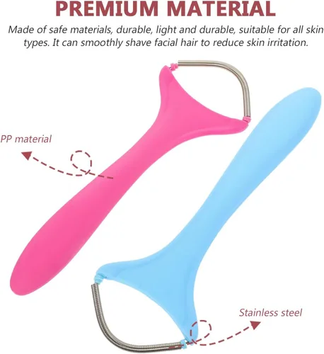 Miniatura 7 de 2pcs Facial Threading Hair Removal Manual Epilator for Women Portable Facial Hair Remover Spring Epilator Tool Suitable for Sensitive Skin and