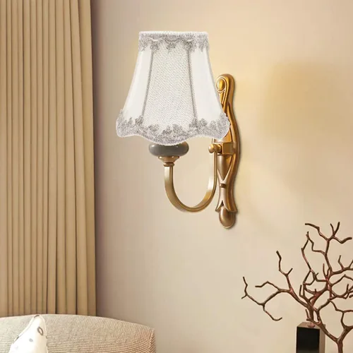 Miniatura 3 de Baluue Lámpara de tela para lámpara de araña, accesorios pequeños de tela rústica de 4.7 pulgadas, cubierta para lámparas de pie de pared de mesa