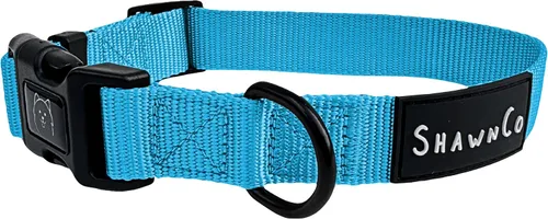 ShawnCo Dream Walk - Collar de perro de alta calidad, ajustable y cómodo para perros pequeños, medianos, grandes y extra grandes (L, azul oceánico)