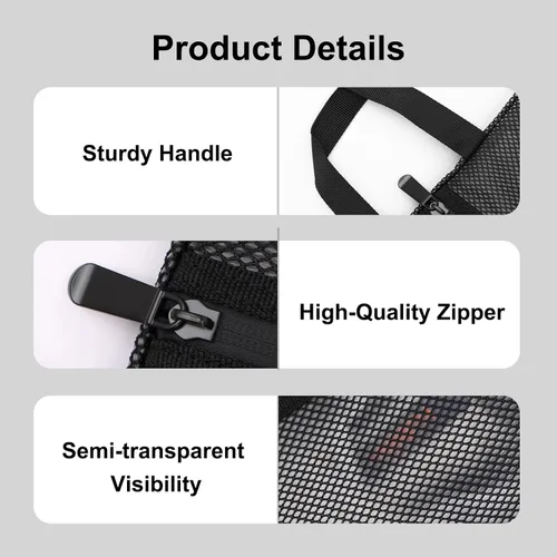 Miniatura 5 de Fixwal Bolsas de zapatos para viajes, Negro