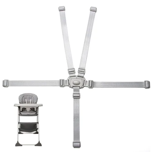 Cinturón de seguridad de 5 puntos para bebés y niños, correas de repuesto universales ajustables para silla de bebé, material resistente y cómodo