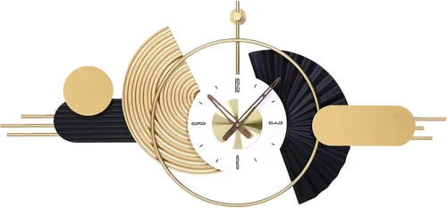 Miniatura 22 de Reloj de pared redondo de 10 pulgadas, funciona con pilas, de cuarzo, sin tictac, decorativo, analógico, para apartamento, sala de estar