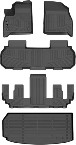 Miniatura 82 de Tapetes de piso para todo clima y forro de carga con respaldo para Chevrolet Suburban de 7 asientos 2021-2025 / GMC Yukon XL de 7 asientos