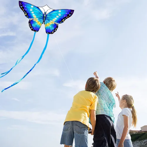 Miniatura 2 de HONBO Butterfly Kites for Kids & Adults, Easy to Fly for Beginners, Each Kite with 300ft Line Handle,Beginner Kite for Kids Ages 4-8,Beach Kites for