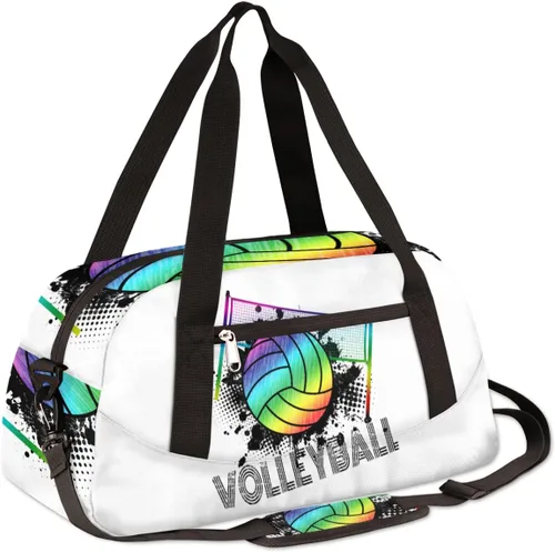 Miniatura 3 de Bolsa de gimnasio para mujeres y hombres, pequeña bolsa de lona para deportes, gimnasios, yoga, escapada de fin de semana, bolsa de viaje durante