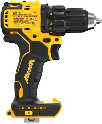 Miniatura 5 de DEWALT DCD793B 20V MAX Taladro atornillador inalámbrico compacto sin escobillas de 1/2 pulg. (solo herramienta)
