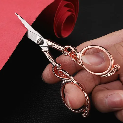 Miniatura 4 de YOUGUOM Tijeras de bordado, tijeras de costura de precisión pequeña, tijeras de detalle de punta afilada para manualidades, costura, corte