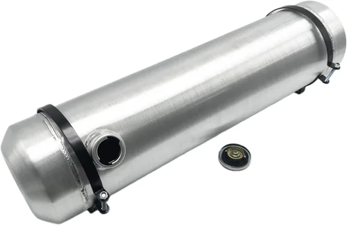 Miniatura 15 de JSD tanque de combustible de celda de gas de aluminio de 5 galones con llenado final en el extremo + soporte, de 8" x 24" de diámetro, redondo, 1/4