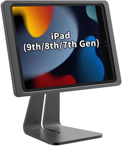Miniatura 8 de Soporte magnético en el escritorio con funda de carga A6 para iPad mini (A17 Pro, A15 Bionic) de 8.3 pulgadas, forma clásica de L, base de metal