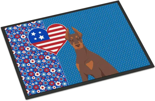 Miniatura 81 de Caroline's Treasures WDK5119JMAT Airedale Terrier USA - Tapete para interiores o exteriores, 24 x 36 pulgadas, tapete para puerta delantera