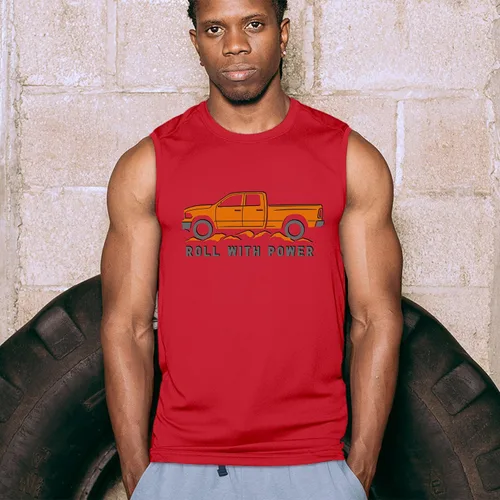 Miniatura 173 de Tee Hunt Camisetas gráficas y camisetas sin mangas para hombre Roll with Power Pickup Truck
