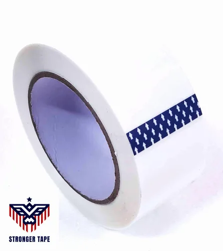 Miniatura 2 de Cinta de sellado de cartón azul, cinta de embalaje, cinta móvil de 2 pulgadas x 110 yardas, 2.0 mil de grosor, resistente (1 rollo)