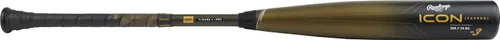 Miniatura 2 de Rawlings Bate de béisbol ICON BBBCOR -3 Drop 2 Pc. compuesto 2024 Oro