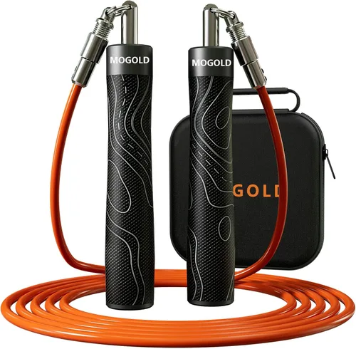 Miniatura 10 de Cuerda de Saltar con Peso para Hombres y Mujeres - Cuerdas de salto pesadas intercambiables de 1/5 lb, 1/4 lb, 1/2 lb - Giro de 360 Grados