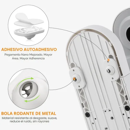 Miniatura 3 de Aieve Rodillos para electrodomésticos, paquete de 8 deslizadores de electrodomésticos pequeños, ruedas giratorias autoadhesivas, mini ruedas