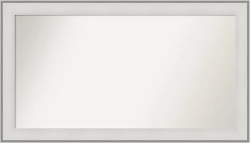 Amanti Art Espejo personalizado, espejo de baño blanco imperial, espejo de pared o espejo de tocador de baño sobre el fregadero (28 x 49 pulgadas),