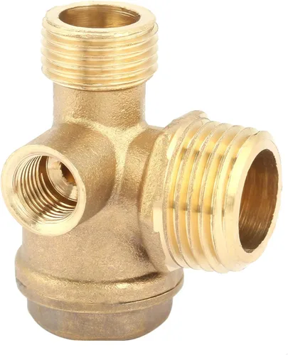 Miniatura 6 de Walfront Válvula de retención de latón para compresor de aire, herramienta de conector de tubo de válvula de retención del compresor de aire