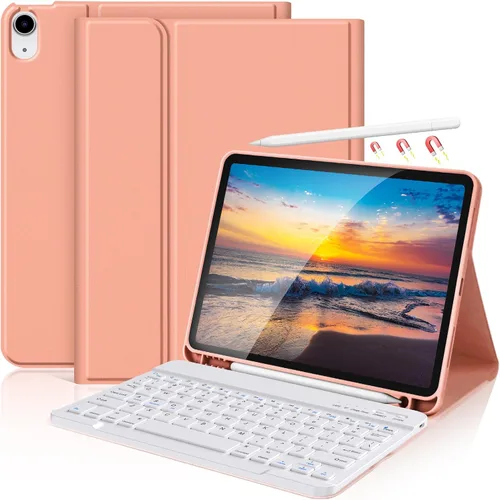Miniatura 12 de KBCASE Funda para iPad Air de 11 pulgadas (M3/M2) 2025/2024 con Teclado, Funda de Teclado para iPad Air 5ª/4ª generación/para iPad Pro 11 2018
