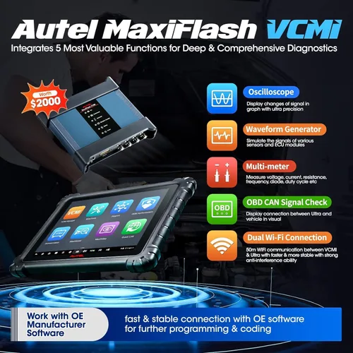 Miniatura 4 de 2026 Autel MaxiSYS Ultra Scanner, herramienta de diagnóstico de escaneo inteligente MSUltra Top, Motor TruSpeed, Topología 2.0, [$2000] 5in1 VCMI