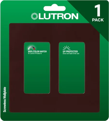 Miniatura 18 de Lutron Claro - Placa de cubierta para interruptor de luz, placa de pared de 2 posiciones, para interruptores de luz decorativos, cubierta de Acero
