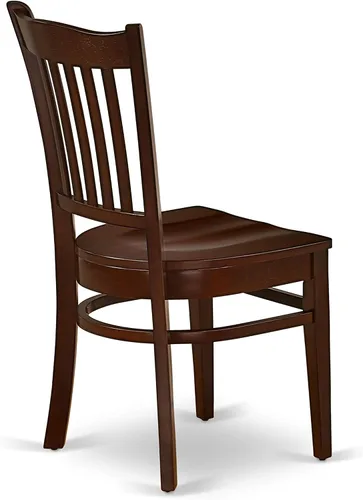 Miniatura 9 de East West Furniture ANGR3-MAH-W - Juego de comedor de 3 piezas para espacios pequeños que contiene una mesa de comedor redonda con pedestal y 2
