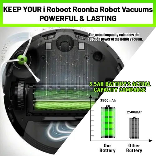 Miniatura 5 de 【Actualización】Batería de repuesto de 4.5Ah 14.4V para iRoboot Roomba i7 + i7 14.4Volt e/i Series J7 J7+ 7150 7550 e5 e5 e5152 e5154 e6 i3 i3+ i4