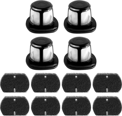 Fette Filter - 4 filtros HEPA + 8 filtros de espuma compatibles con Bissell Featherweight Cordless XRT Stick, Ion Pet 2 en 1 y PowerLifter Ion Pet