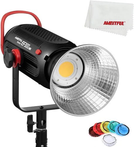 Miniatura 7 de AMBITFUL EF100 100W 5600K Aurora COB LED luz de video, CRI 95+, TLCI 97+, efectos FX integrados para fotografía de naturaleza muerta, retrato