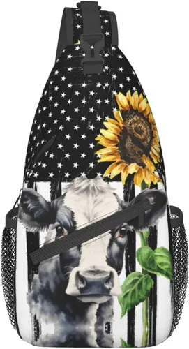 Miniatura 2 de Fylybois Bolso bandolera para hombres y mujeres, mochila cruzada en el pecho, bolsas de hombro