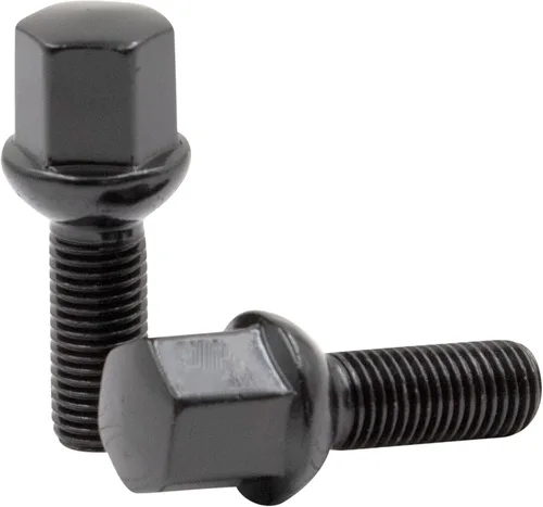 Miniatura 7 de Wheel Accessories Parts 20 pernos de bola de rosca M14 x 1.5 para asiento de bola, acabado negro, 1.299 in, longitud del vástago de 0.669 in