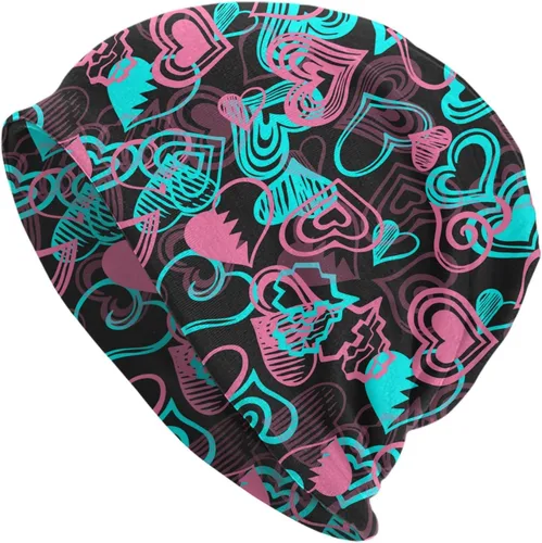 Miniatura 11 de LAIPUTER Gorro de punto de quimioterapia cerrado estándar para días festivos, gorra holgada y holgada para mujeres y hombres