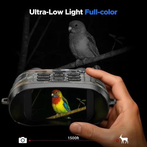 Miniatura 2 de Gafas de visión nocturna, lentes infrarrojos 4K HD a todo color, prismáticos de visión nocturna para caza con tarjeta TF de 64 GB, regalo