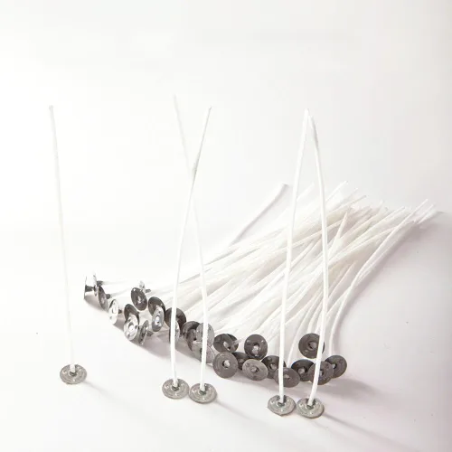 Miniatura 6 de Mechas naturales EricX Light, 100 unidades, baja emisión de humo, 6 pulgadas, preenceradas y 100% núcleo de algodón natural, para fabricación