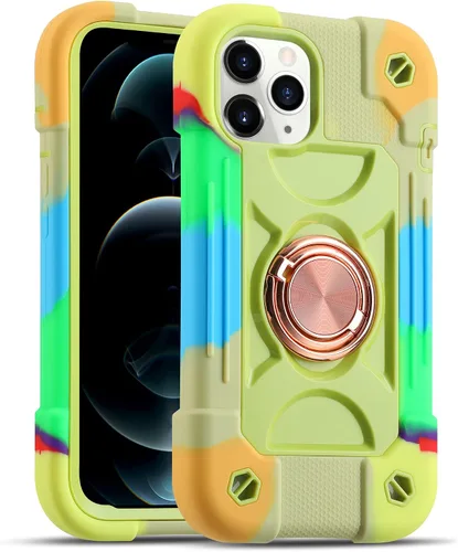 Miniatura 75 de MARKILL Funda compatible con iPhone Air de 6.5 pulgadas 2025 con soporte de anillo giratorio de 360 grados, protección contra caídas de grado