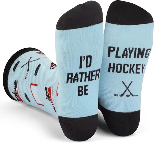 I'd Rather Be - Calcetines divertidos para hombres y mujeres, regalos para golf, caza, camping, senderismo, esquí, lectura, deportes y mucho más