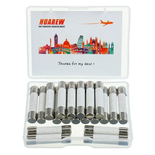 Miniatura 2 de T7AL250V 20 fusibles de tubo de cerámica de soplado lento de 0.236x1.181 in 0.24 x 1.18 pulgadas 7A 250V