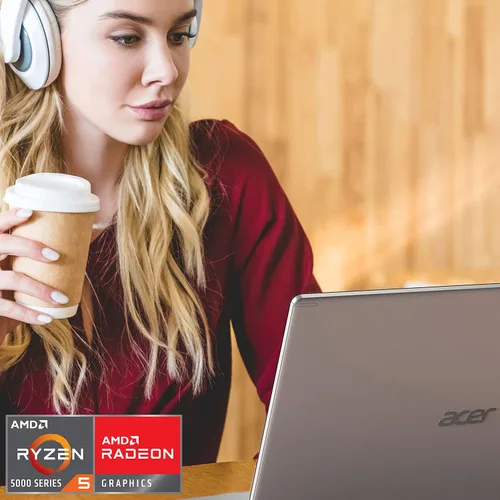 Miniatura 2 de Portátil Acer Aspire 5 A515-45-R1YC, delgado, pantalla Full HD IPS de 15.6 pulgadas, procesador AMD Ryzen 5 5500U Hexa-Core Mobile, memoria DDR4
