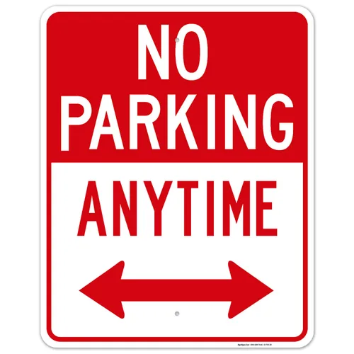 Miniatura 9 de SIGO SIGNS señal con la leyenda "No Parking Anytime", grande 10 x 14 pulgadas, de aluminio, para uso interior o exterior
