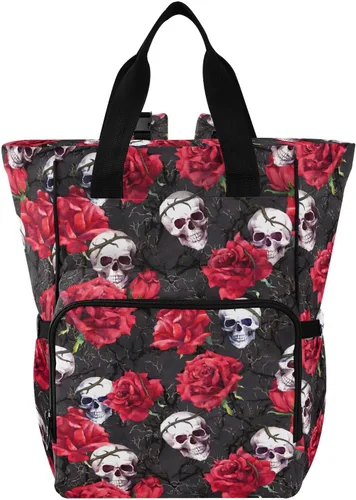 Miniatura 9 de MNSRUU Bolsa de pañales Cráneo Bolsa de pañales Mochila Bolsa de pañales de viaje para bebé Bolsas cambiantes de bebé grande, cute 66, Talla única