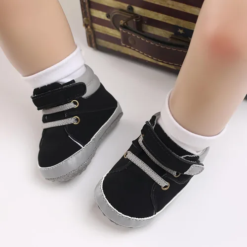 Miniatura 3 de SOFMUO Zapatos deportivos para bebés, niños y niñas, de piel sintética, antideslizantes, suela de goma suave, botines de vestir para niños pequeños