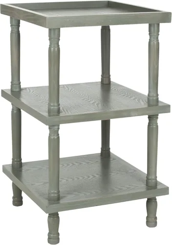 SAFAVIEH American Homes Collection Esmeralda Shady - Mesa auxiliar blanca