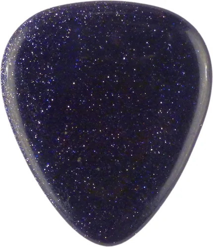 Miniatura 94 de Púa de guitarra o bajo de Obsidiana de Caoba en vidrio volcánico - 3.0 mm de calibre ultra pesado - Forma 351 - Púa exótica artesanal de gema