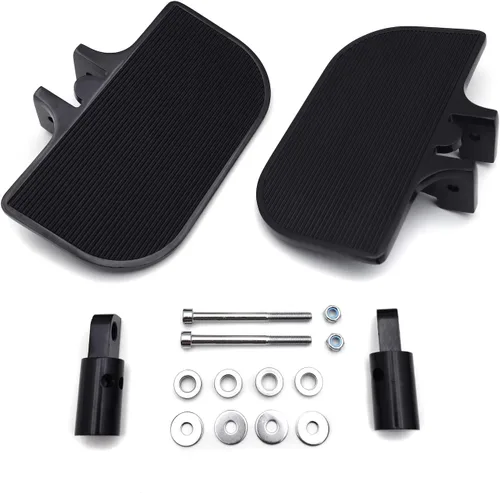 Miniatura 3 de HK MOTO HongK- Motocicleta Pasajero Mini Floorboards Pasapiés Traseros Soportes de Reposapiés Compatible con H-D Dyna Fat Bob Low Rider Street Bob