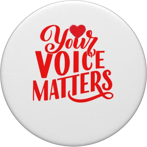 Miniatura 3 de Your Voice Matters Positive Self Help Esteem Love & Support PopSockets Standard PopGrip