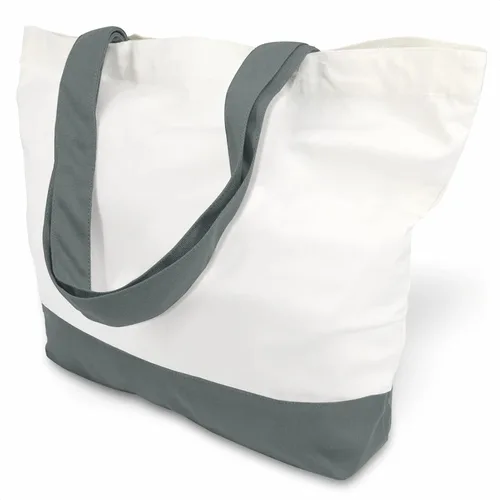 Miniatura 23 de TOPDesign - Paquete de 1 bolsa de lona de algodón, superfuerte, 12 onzas, bolsa para compras reutilizable, de tela, diseño moderno, en dos tonos