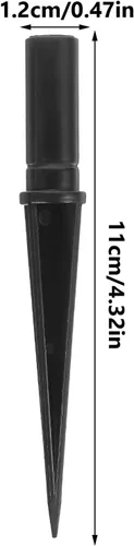 Miniatura 2 de Uonlytech Estaca de lámpara de jardín, 10 piezas, estacas de repuesto de luz solar, estacas de plástico para luces solares al aire libre, duraderas
