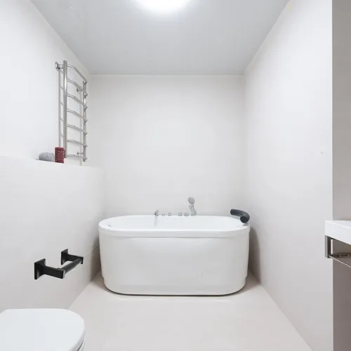 Miniatura 3 de Soporte de papel higiénico negro de SENTO para montaje en pared, soporte de papel higiénico de doble poste, fácil instalación, metal resistente