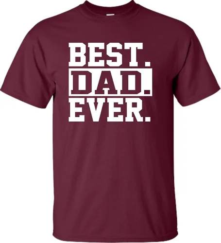 Miniatura 5 de Go All Out Camiseta de adulto para el día del padre con texto en inglés Best Dad Ever #1 Dad World's Greatest Dad