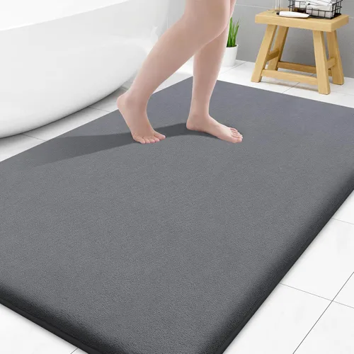 Miniatura 17 de Smiry Tapetes de Baño de Espuma Viscoelástica 36 x 24 pulgadas, Tapetes de Baño Extra Suaves y Absorbentes, Alfombra Antideslizante Lavable