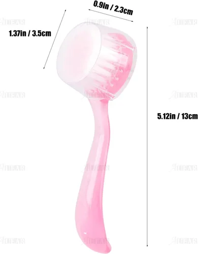 Miniatura 2 de AUEAR, Paquete de 4 cepillos faciales para limpieza y limpieza facial con tapa para mujeres y niñas, lavado y masaje de maquillaje